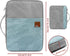 Mygreen Zipper Portfolio Organizer A4 Note Pouch-Waterproof Document Bags/Zipper Binder/Paper Case Grey and Light Blue by mygreen