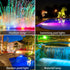 12 AVEKI Solar Pond Spotlights, LED Solar Underwater Lights with Dual Head Waterproof Submarine Landscape Spotlight