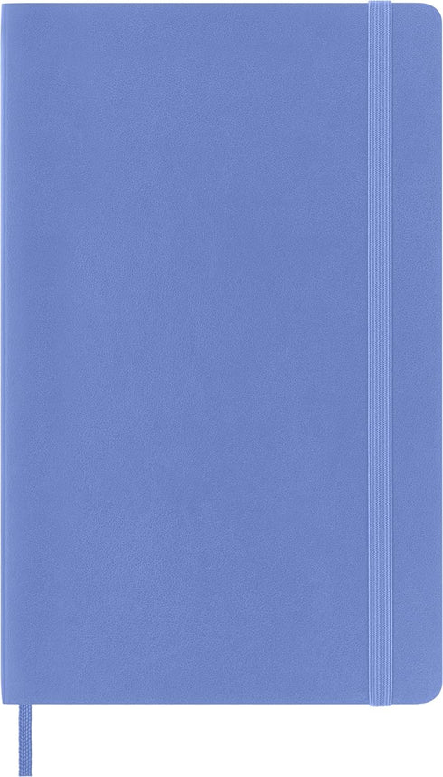Moleskine Classic Notebook, Soft Cover, Large (5" x 8.25") Ruled/Lined, Hydrangea Blue, 192 Pages by Moleskine