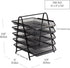 Mind Reader 5-Tier Paper Tray, Desktop Organizer File Storage, Metal Mesh, 11.75" L x 14" W x 14.5" H, Black