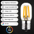 BlueStars E17 T7 LED Light Bulb, 2W 120V (25W Equivalent), Energy Saving, 2700K Warm White, 220lm, 3 PACKS