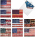 The Best Card Company - 10 Assorted 4th of July Cards (4 x 5.12 Inch) Patriotic Red, White, & Blue Set
