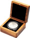 Single Walnut Wood Challenge Coin Presentation Display Box Storage Case Square 8cm