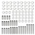 MECCANIXITY Lamp Pipe Kit with Lock Nuts Teeth Washers 1/8IP Thread Fasteners Assortment