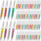 Estune 100 Pcs Syringe Retractable Nurse Pens Novelty Fun Multi Colors Medical Blood