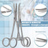 28pc Set A2zscilab Advanced Training Kit- High Grade Stainless Steel Needle Holder Scissors Hemostat Tweezers All