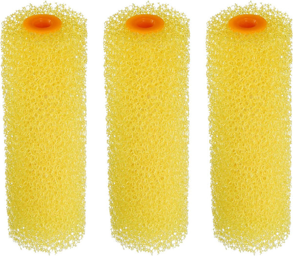 uxcell Paint Roller Cover 4 Inch - Medium Texture Sponge Brush for Household Wall Painting Treatment, 3Pcs