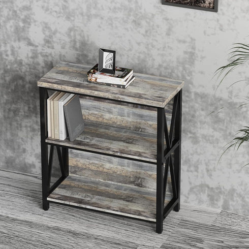 Gray Shiplap Wood Wallpaper, Peel and Stick Rustic Grey Wood Plank Contact Paper for Countertops, Waterproof Vinyl