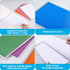 Faccito 12 Pack Spiral Notebook, Top Bound, 11" x 8-1/2", 100 Sheets College Ruled Paper, Assorted Colors