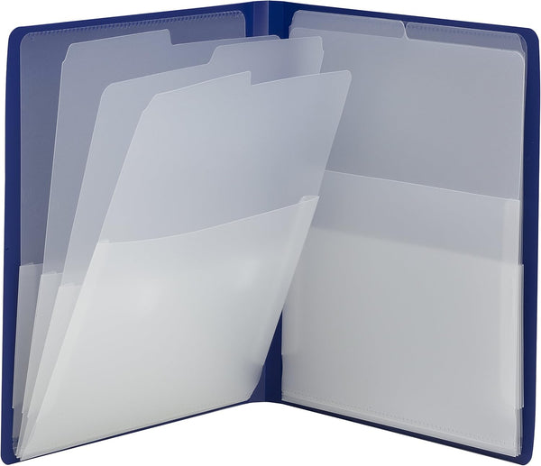 Smead Organized Up Multi Pocket Organizer, Dark Blue, Eight Pockets, Letter Size