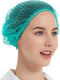 ProtectX 100-Pack Green Disposable Hair Nets, Elastic Head Cover for Food Service, Spa Men & Women