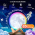3D (7.1 inch) Mind-Glowing Moon Lamp - Moon Night Light for Kids Bedroom - Globe Nightlight with Multi Color LED