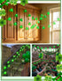 8.5Ft 10 Shamrock String Lights, St. Patrick's Day Decoration Lights with Green Lucky Grass, Plug-in Lucky Clover