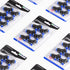 TAILONZ PNEUMATIC Blue Tee Plastic Push to Connect Fittings, 10MM Tube OD x 6MM Tube OD, Pack of 6