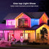 150ft IP67 50 LunaSync Permanent Outdoor Lights, RGBIC Smart LED Eaves Lights with App & Remote Control, Waterproof