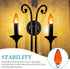 Neowah 25W Bulbs, 120 2 Pack Amber Flame Tip Chandelier Decorative Glass, Lumens