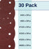 Bates Sanding Discs 5 Inch 8 Hole, 30 Pack, Assorted Grits 40 80 120 220 320 600, Hook and Loop Sanding Disc