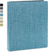 Vienrose 3 Ring Binder (Blue) - 1 Inch Round Rings, Durable Binder with Linen Cover Holds 8.5" x 11" Paper for School