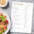 Sweetzer & Orange Gold Meal Planner Notepad, 7x10” Magnetic Grocery List with Tear Off Shopping List