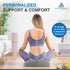 Generic Extra-Dense Memory Foam Seat Cushion Ergonomic Design for Pain Relief, Posture Support & Pressure Reduction