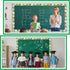 Spring Flower Bulletin Board Border, 65.6 Feet, Scalloped Trim, Springtime Decor for Classroom, Home Office, Chalkboard