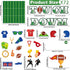 gisgfim 69Pcs Football Bulletin Board Decoration with Background Paper & Banner Football Touch Down Cut-Outs Sport Bulletin Board Decoration for School Classroom Game Day Bulletin Board Party Supplies