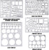 Zonon 10 Pcs Plastic Drawing Template Ruler - 12 Inch Triangular Aluminum Architect Scale Measuring Templates