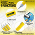 Set 6-in-1 Set (MV35478) Monteverde One Touch Tool Ballpoint Pen with Stylus Yellow + Tool Pen Keychain Multifunction