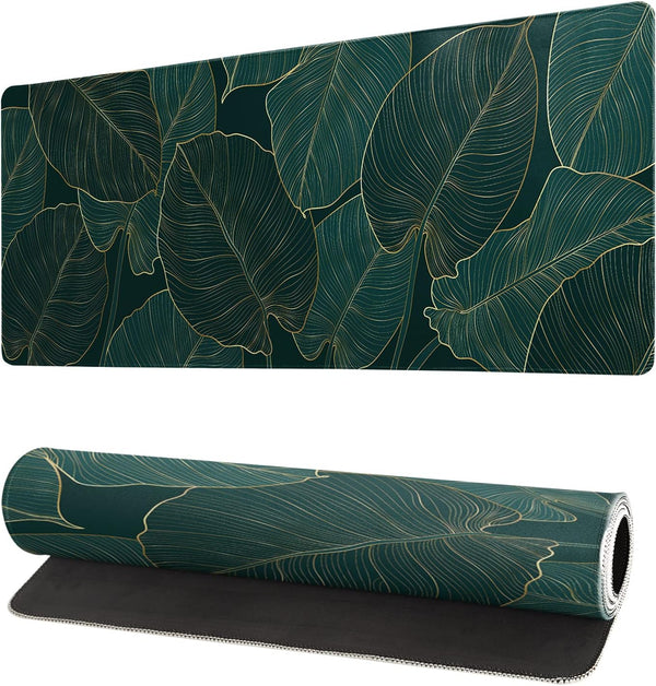 Tropical Palm Tree Extended Mouse Pad 27.6x11.8 Inch, Waterproof Gaming Mouse Pad with Non-Slip Base for Office
