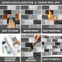 10-Sheet Kitchen,12"x12" URCOLOR Subway Tile Peel and Stick Backsplash for Self Adhesive Wall Tiles Sticker on Back
