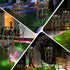 69LED Solar Garden Lights Outdoor Decorative Waterproof, Swaying Tree Solar Lights for Outside, Butterfly Flower Lights