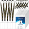 Kosiz 25 Set VIP Badge Lanyards with 4 x 6 Inch Clear Credential Holders, Breakaway Black Lanyard for Events