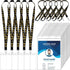 Kosiz 25 Set VIP Badge Lanyards with 4 x 6 Inch Clear Credential Holders, Breakaway Black Lanyard for Events