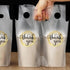 YHNTGB 200 Packaging 11 11.8 Inch Pcs Handle Drinking Poly Bags Double Cup Clear Plastic Carriers Take Out Delivery