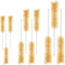 stonylab 10 Pack Tube Brushes, Bristle Test Tube Bottle Wash Cleaning Brushes with Radial Tufted End for Laboratory