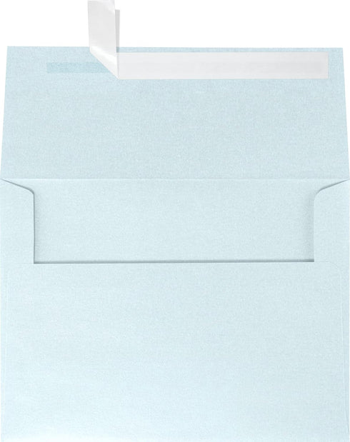 LUXPaper A6 Invitation Envelopes | Peel & Press | Aquamarine Metallic | 4 3/4" x 6 1/2" | 80lb. Text | 50 Qty
