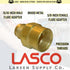 LASCO 5/8-Inch Female Flare by 15/16-Inch Male Flare Brass Adapter, 17-5859