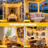 4 Pack 50 16.5ft 8 JMEXSUSS LED Battery Operated String Lights Warm White, Each Battery Outdoor Lights with Timer