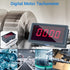 Digital LED Tachometer, Icstation RPM Speed Meter AC 110V 220V with Hall Proximity Switch Sensor NPN for Lathes