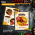 3 Pack 8.5" 11" Menu Covers x Menu Holder, Double Stitched Menu Covers, Restaurant Menu Cover, Single Page Menu Cover
