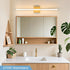 32 inch, Dimmable 5CCT Modern Bathroom Vanity Light Curved, Led Bathroom Light Fixture Over Mirror, Gold Bar Vanity