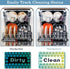 LOADSFUN Dishwasher Magnet Clean Dirty Sign, Double-Sided Clean Dirty Sign for Stainless Steel Dishwashers, Home