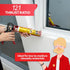 XFasten No Drip Caulk Gun, 12:1 Thrust Ratio, Ergonomic Grip for 10 oz Tube, Drip Free Caulking Gun
