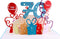 iGifts And Cards Happy 70th Birthday 3D Pop Up Greeting Card, Awesome Gifts for Women Turning Seventy