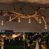 20Ft 8 16 Bulbs Solar Outdoor String Lights, Vintage Rope Hemp Solar Patio Lights, Waterproof Warm White Solar Powered