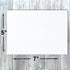 5" 7" 80lb 100 Pack Hamilco White Linen Cards and Envelopes - Flat x Cardstock Paper Cover