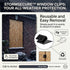 40 32 8 1/2" Pcs Hurricane Window Board-up Clips Include Window Clips with Handles Screws Universal Hurricane Shutter