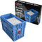BCW Short Comic Book Bin, Blue - Holds 150 Standard Comic Books | Heavy Duty Plastic Storage Box | Stackable Comics