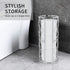 3 Decorative Metal Standing Toilet Tissue Holder for Bathroom/Powder Room, Compact Tissue Reserve for Jumbo Rolls