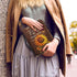 Sunflower Waterproof Bible Case for Women, Large Size Protective Bible Covers with Handle and Zippered Journal Case